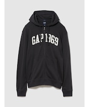 フレンチテリー リラックスフィット GAP1969ロゴ ジップアップパーカー