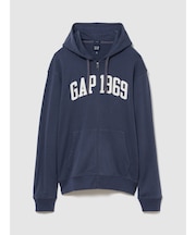 フレンチテリー リラックスフィット GAP1969ロゴ ジップアップパーカー