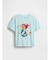 GapKids × ディズニー オーバーサイズ フリッピースパンコール グラフィックTシャツ