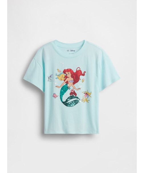 GapKids × ディズニー オーバーサイズ フリッピースパンコール グラフィックTシャツ