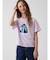 GapKids × ディズニー オーバーサイズ フリッピースパンコール グラフィックTシャツ