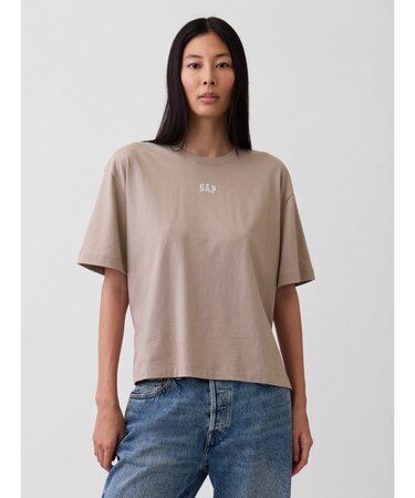 オーバーサイズ GAPロゴ チューニックTシャツ