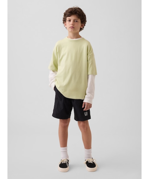 リラックスフィット ナイロン プルオンショートパンツ (キッズ)