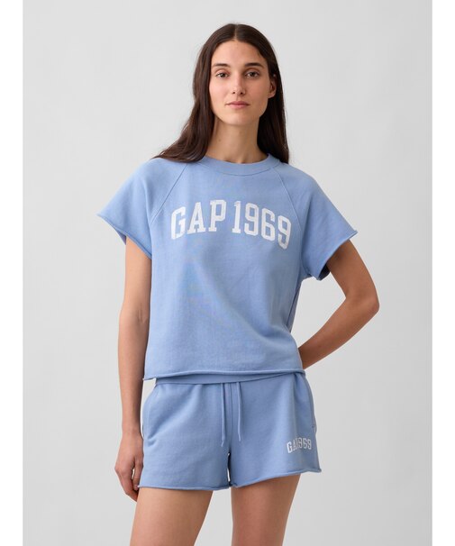 リラックスフィット フレンチテリー グラフィック Tシャツ