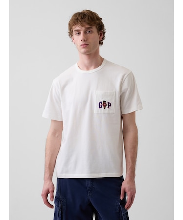 リラックスフィット ブラナンベア GAPロゴTシャツ