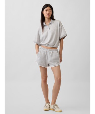 フレンチテリー GAPロゴ ドルフィン ショートパンツ