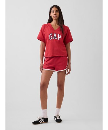フレンチテリー GAPロゴ ドルフィン ショートパンツ