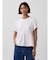 オーガニックコットン オーバーサイズ ミックスメディア ティアードTシャツ