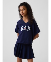 ヴィンテージソフト フレンチテリー リラックスフィット GAPロゴ Vネックスウェットシャツ (キッズ)
