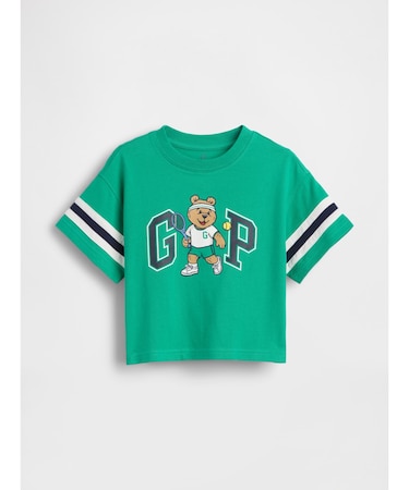 オーバーサイズ ブラナンベア バーシティスタイル グラフィック GAPロゴTシャツ (幼児・ベビー)