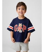 オーバーサイズ ブラナンベア バーシティスタイル グラフィック GAPロゴTシャツ (幼児・ベビー)