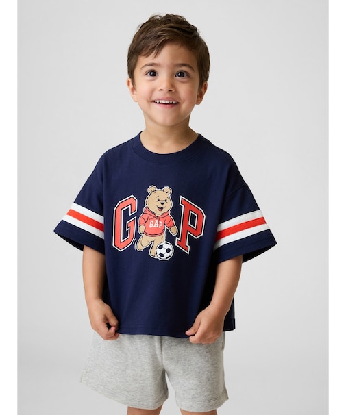 オーバーサイズ ブラナンベア バーシティスタイル グラフィック GAPロゴTシャツ (幼児・ベビー)