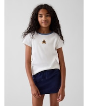 刺しゅう リブTシャツ (キッズ)