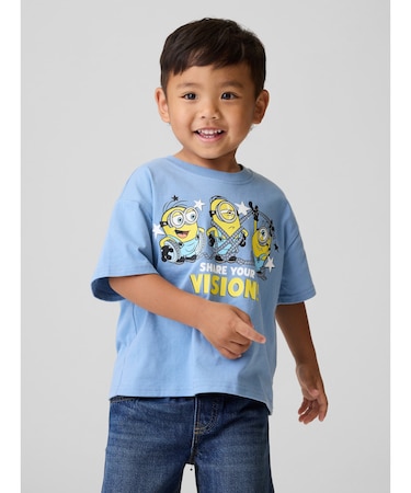 ミニオンズ オーバーサイズ グラフィックTシャツ (幼児・ベビー)