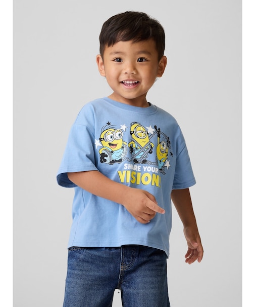 ミニオンズ オーバーサイズ グラフィックTシャツ (幼児・ベビー)