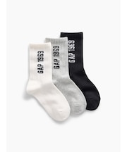 GAP1969ロゴ クルーソックス 3足セット (キッズ)