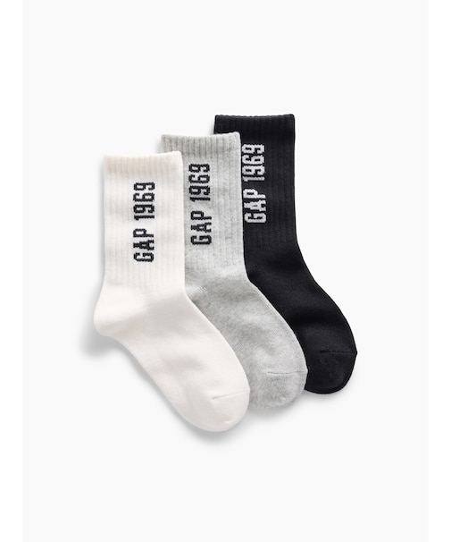 GAP1969ロゴ クルーソックス 3足セット (キッズ)