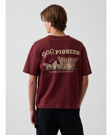 ヘビーウェイト GAP Pioneer グラフィックTシャツ