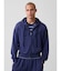 VintageSoft Oversized Gap Logo Zip Hoodie
