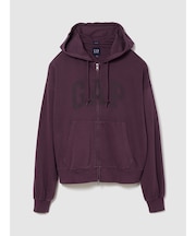 VintageSoft Oversized Gap Logo Zip Hoodie