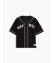 デニム GAP NYCロゴ ベースボールジャージー (キッズ)