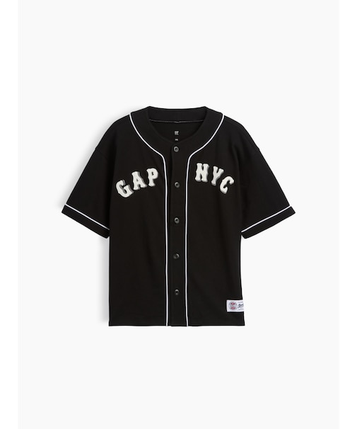 デニム GAP NYCロゴ ベースボールジャージー (キッズ)