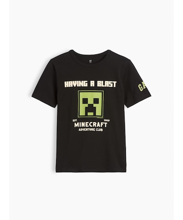 Gapkids マインクラフト グラフィックtシャツ