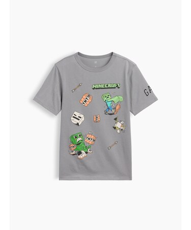Gapkids マインクラフト グラフィックtシャツ