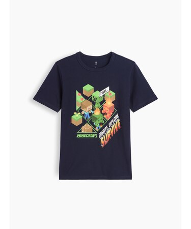 Gapkids マインクラフト グラフィックtシャツ
