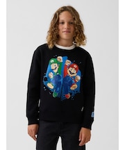 GapKids スーパーマリオ リラックスフィット グラフィックスウェットシャツ