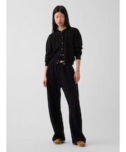 フレンチテリー GAP NYCロゴ ルーズフィット バレル スウェットパンツ