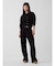 フレンチテリー GAP NYCロゴ ルーズフィット バレル スウェットパンツ