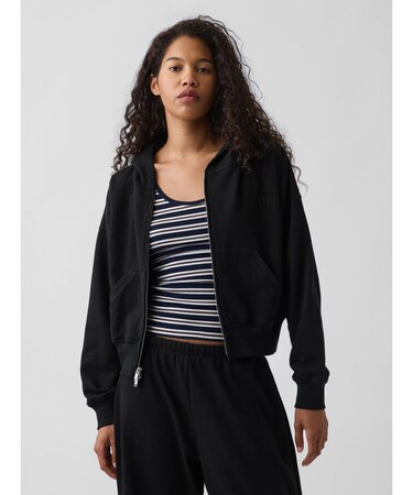 フレンチテリー GAP NYC オーバーサイズ ジップアップパーカー