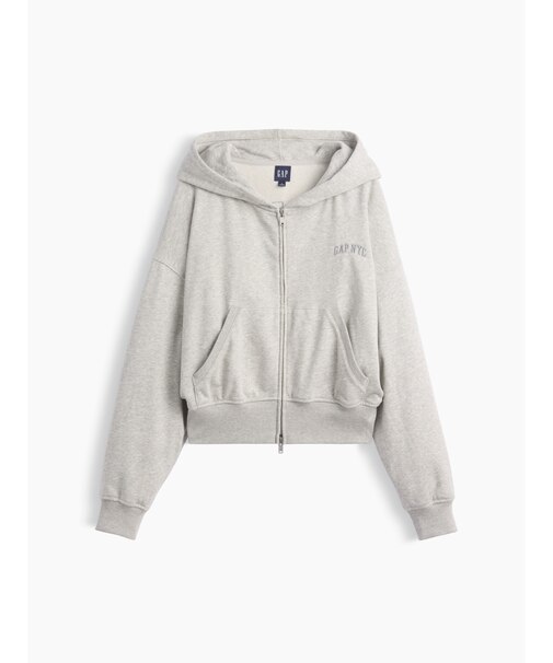 フレンチテリー GAP NYC オーバーサイズ ジップアップパーカー