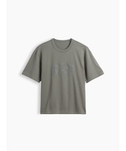 ヘビーウェイト リラックスフィット GAPロゴ クロップドTシャツ