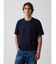 ヘビーウェイト リラックスフィット GAPロゴ クロップドTシャツ