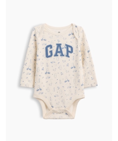 オーガニックコットン Gapロゴ ボディスーツ (ベビー)