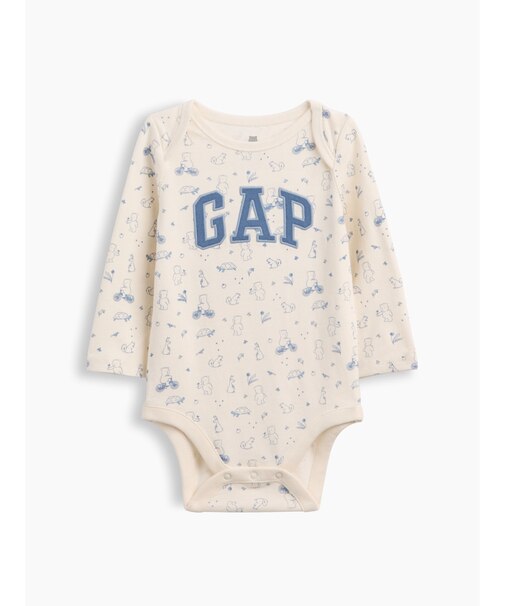 オーガニックコットン Gapロゴ ボディスーツ (ベビー)
