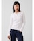 リブ GAPロゴ ヘンリーネックTシャツ