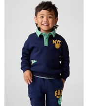 ヴィンテージソフト バーシティスタイル GAPロゴ ポロスウェットシャツ (幼児・ベビー)