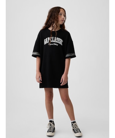 オーバーサイズ フレンチテリー Tシャツワンピース (キッズ)