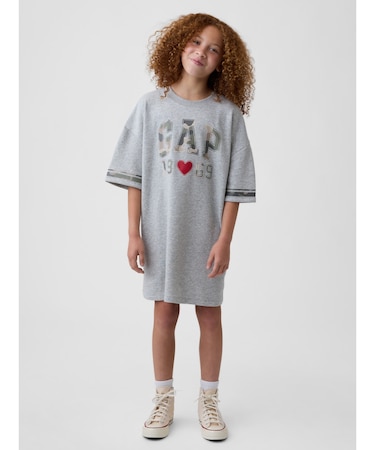 オーバーサイズ フレンチテリー Tシャツワンピース (キッズ)