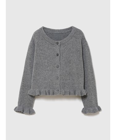 CashSoft カシミヤタッチ ラッフルフリル ニットカーディガン (幼児・ベビー)