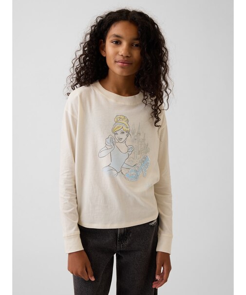 オーバーサイズ フリッピースパンコール グラフィックTシャツ (キッズ)