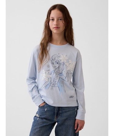 オーバーサイズ フリッピースパンコール グラフィックTシャツ (キッズ)