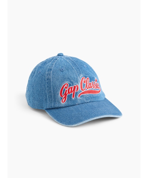 GAPクラシックロゴ デニム ベースボールキャップ