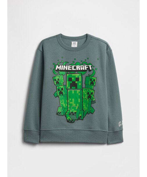 GapKids マインクラフト リラックスフィット クルーネックスウェットシャツ
