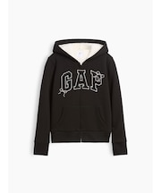 GAPロゴ 裏ボア ジップアップパーカー (キッズ)
