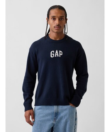 CashSoft カシミヤタッチ リラックスフィット GAPロゴセーター