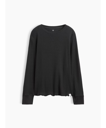 ワッフルニット クルーネックTシャツ (キッズ)